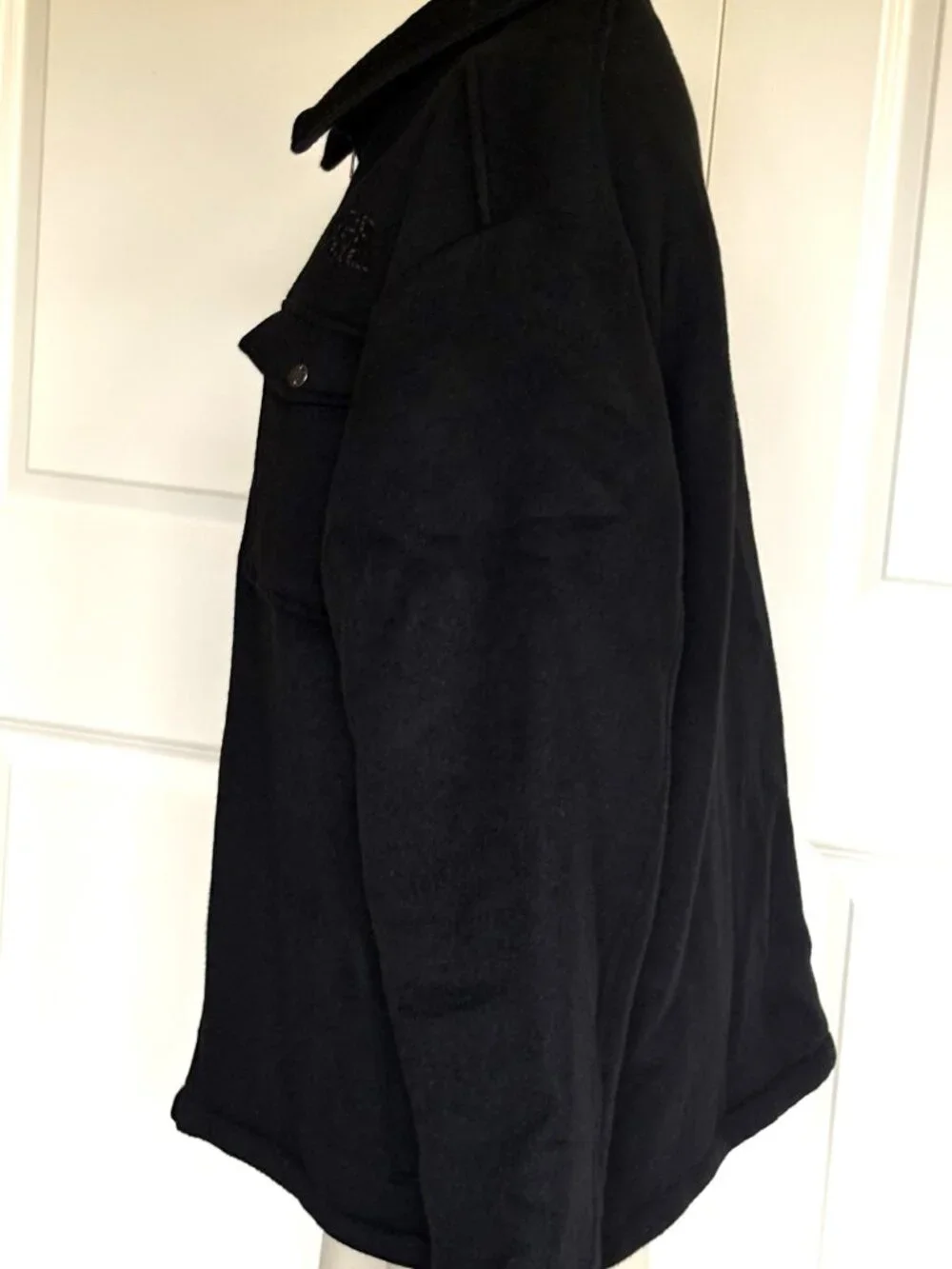NWOT THE NORTH FACE BLACK WOOL BLEND COAT JACKET SIZE: XL/TG